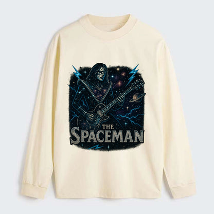 Spaceman Constellation - Classic Long Sleeve Shirt - Beige
