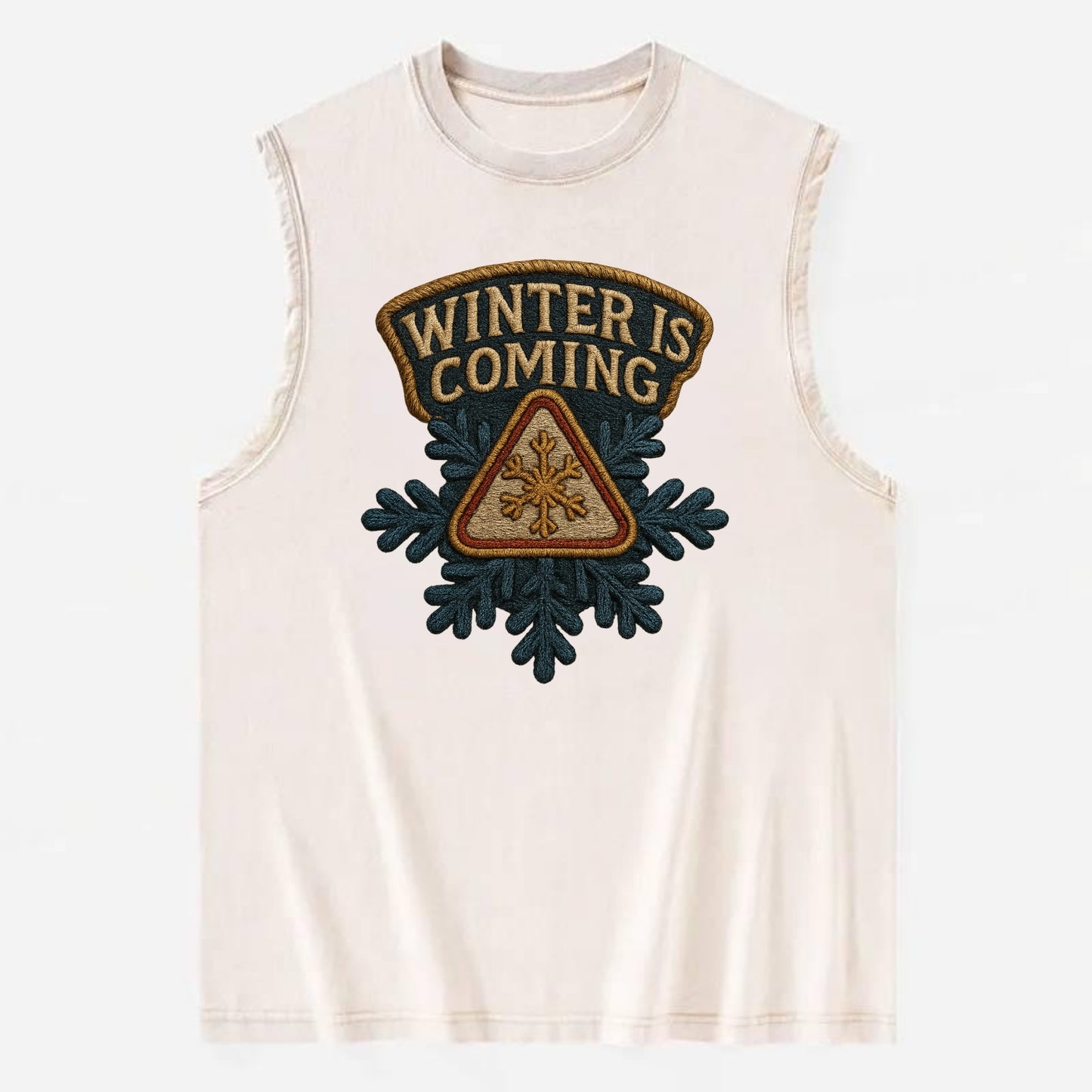 Winter Is Coming  - Vintage Washed Tank - Beige