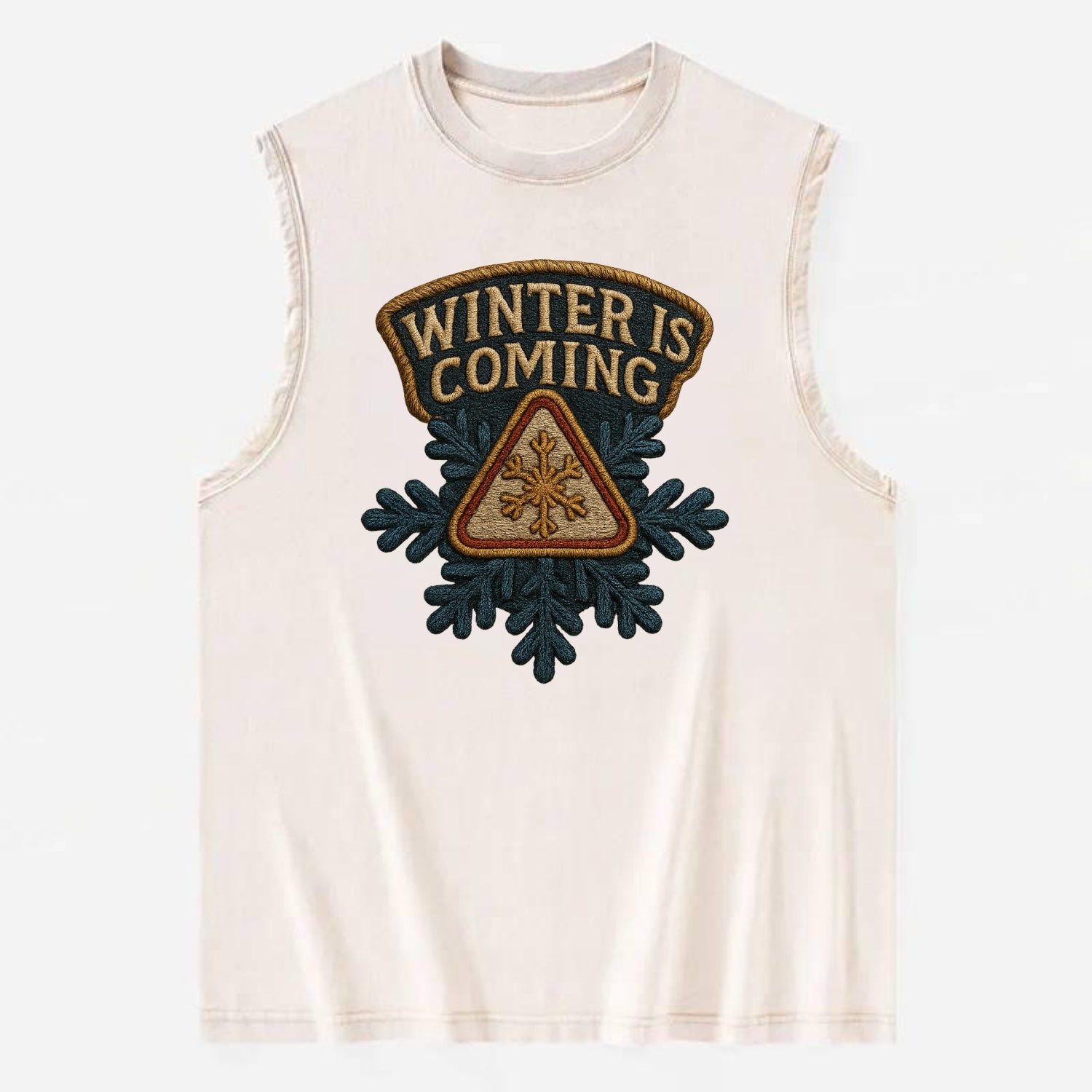 Winter Is Coming  - Vintage Washed Tank - Beige