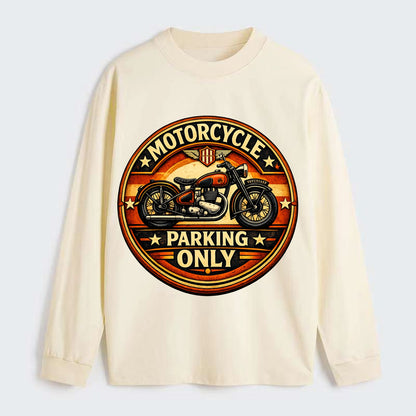 Motorcycle Parking Only - Classic Long Sleeve Shirt - Beige