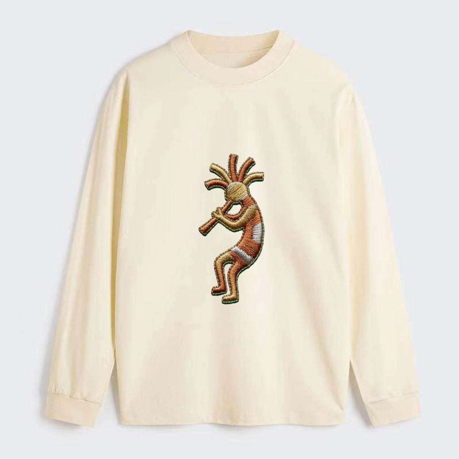 Kokopelli - Classic Long Sleeve Shirt - Beige