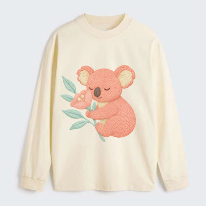 Coral Koala - Classic Long Sleeve Shirt - Beige