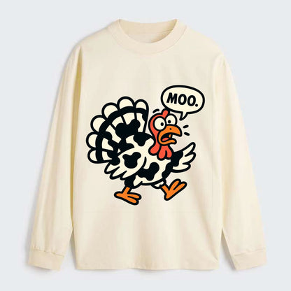 Mooing Turkey - Classic Long Sleeve Shirt - Beige