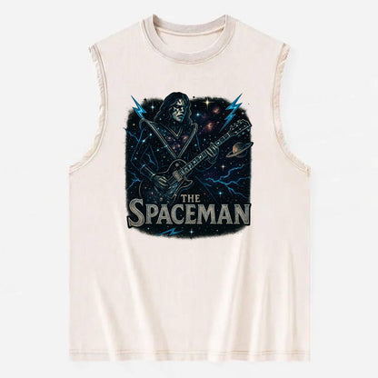 Spaceman Constellation - Vintage Washed Tank - Beige