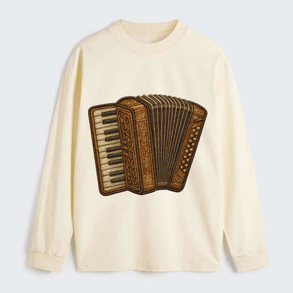 Accordion  - Classic Long Sleeve Shirt - Beige