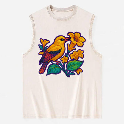 Golden Oriole - Vintage Washed Tank - Beige