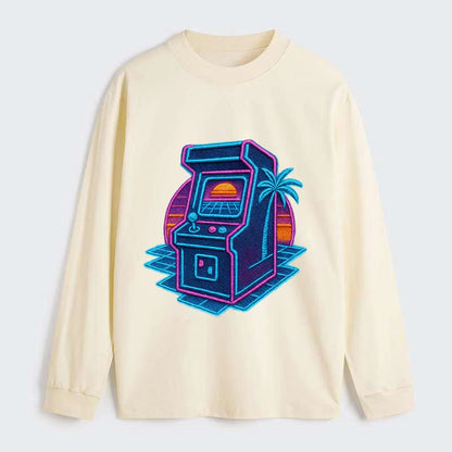 Arcade Machine - Classic Long Sleeve Shirt - Beige