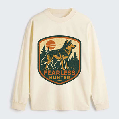 Fearless Hunter  - Classic Long Sleeve Shirt - Beige