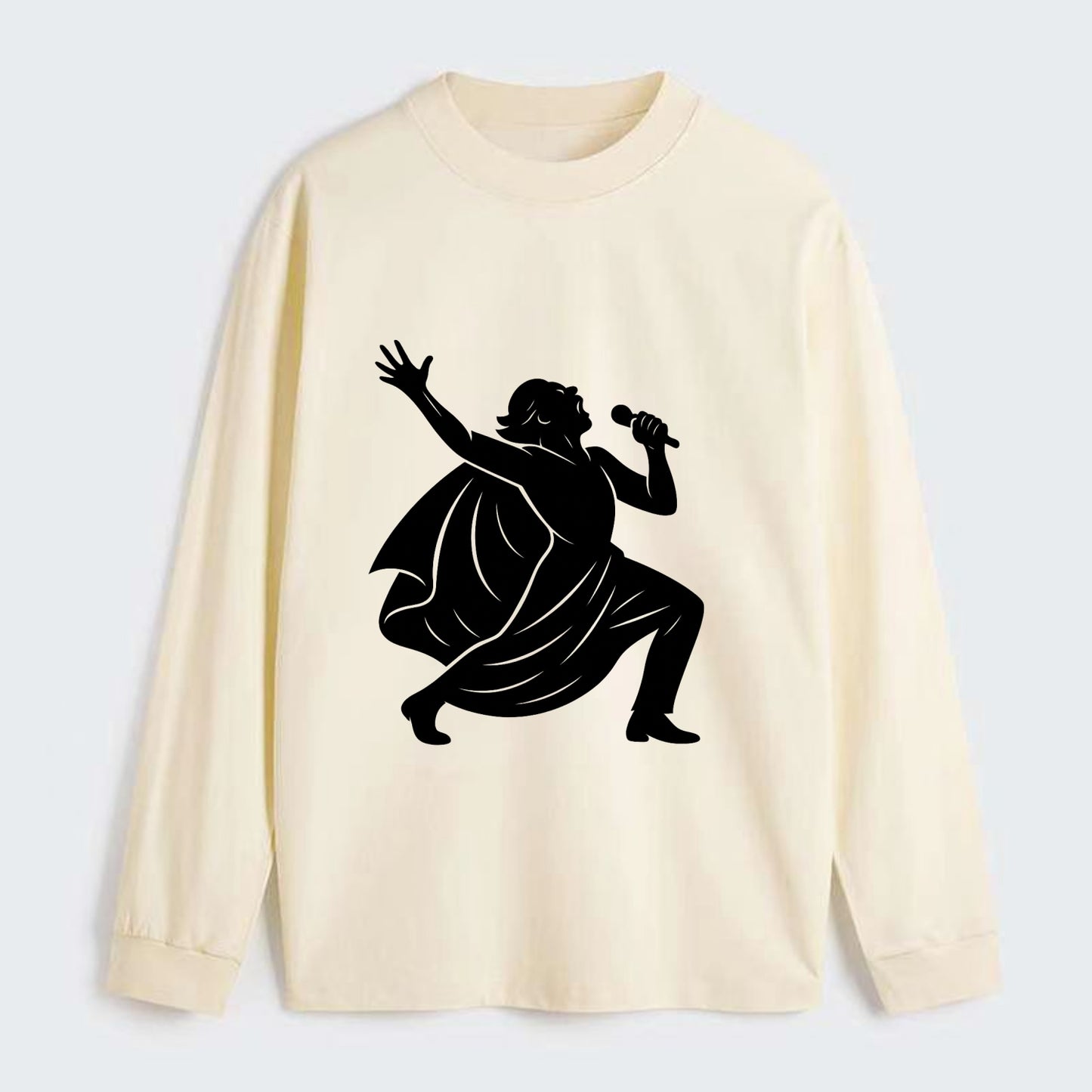 Opera singer powerful finale - Classic Long Sleeve Shirt - Beige
