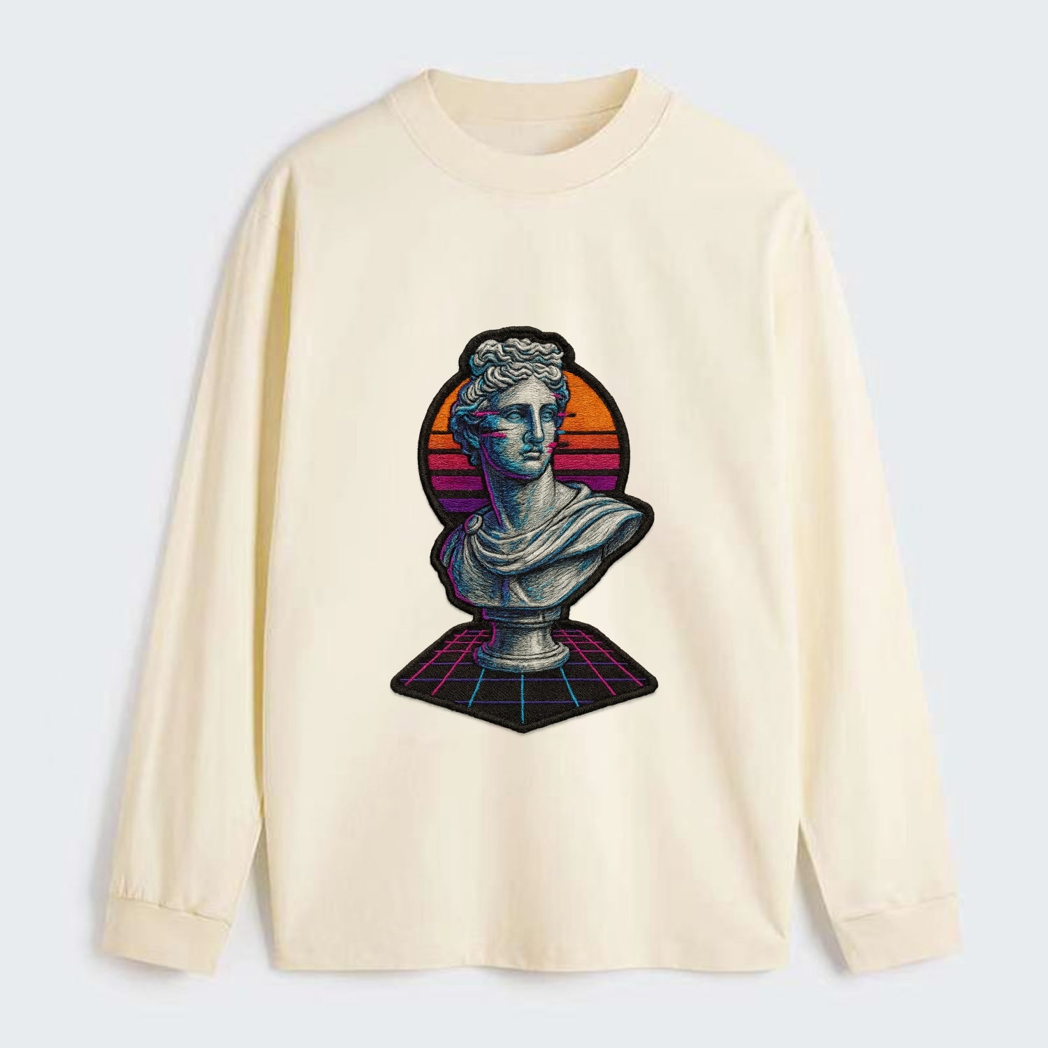 Greek Statue - Classic Long Sleeve Shirt - Beige