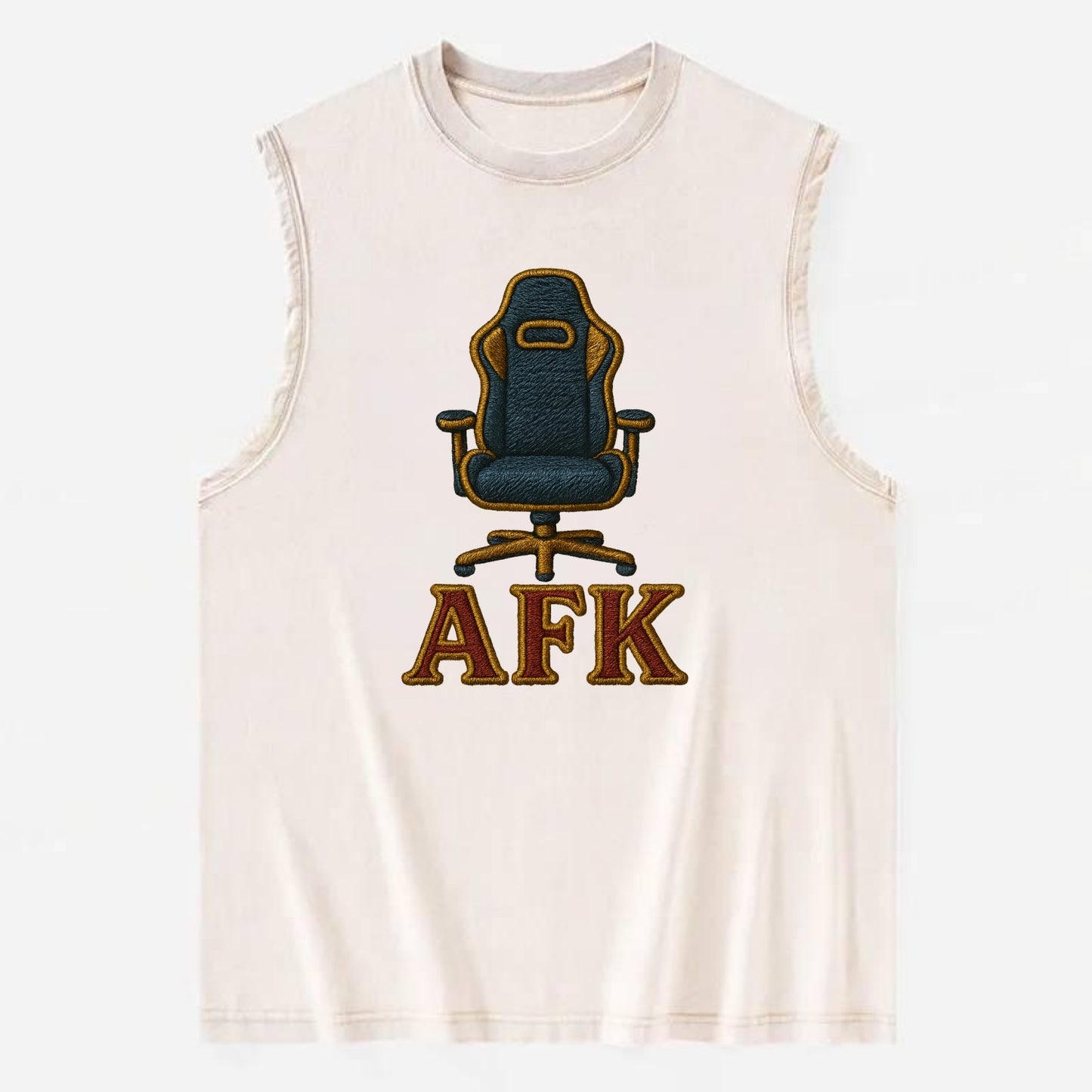 AFK   - Vintage Washed Tank - Beige