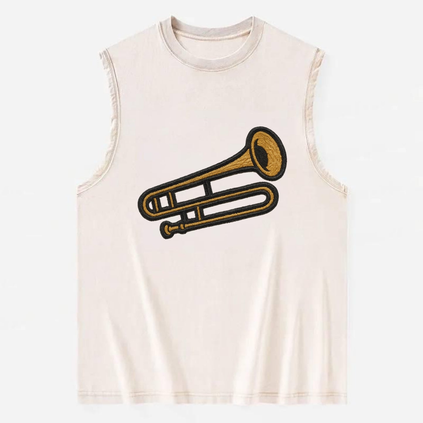 Trombone  - Vintage Washed Tank - Beige