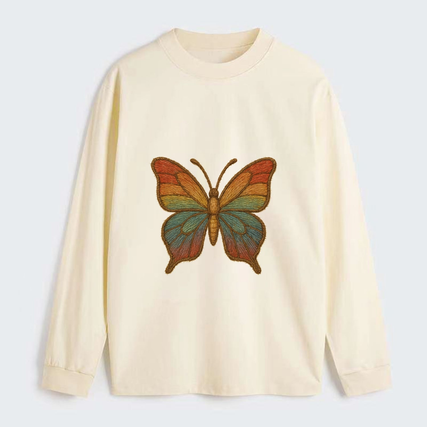 Butterfly Transformation  - Classic Long - Classic Long Sleeve Shirt - Beige