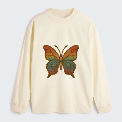 Butterfly Transformation  - Classic Long - Classic Long Sleeve Shirt - Beige