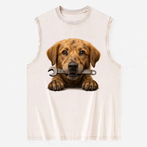 Mechanic Dog  - Vintage Washed Tank