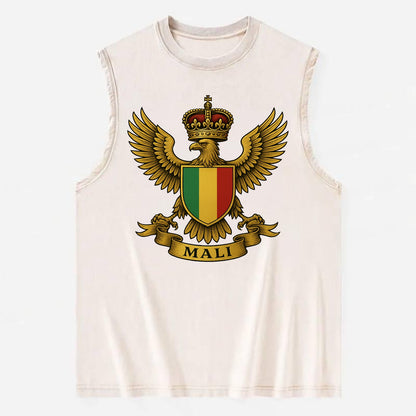 Mali Royal Logo  - Vintage Washed Tank - Beige