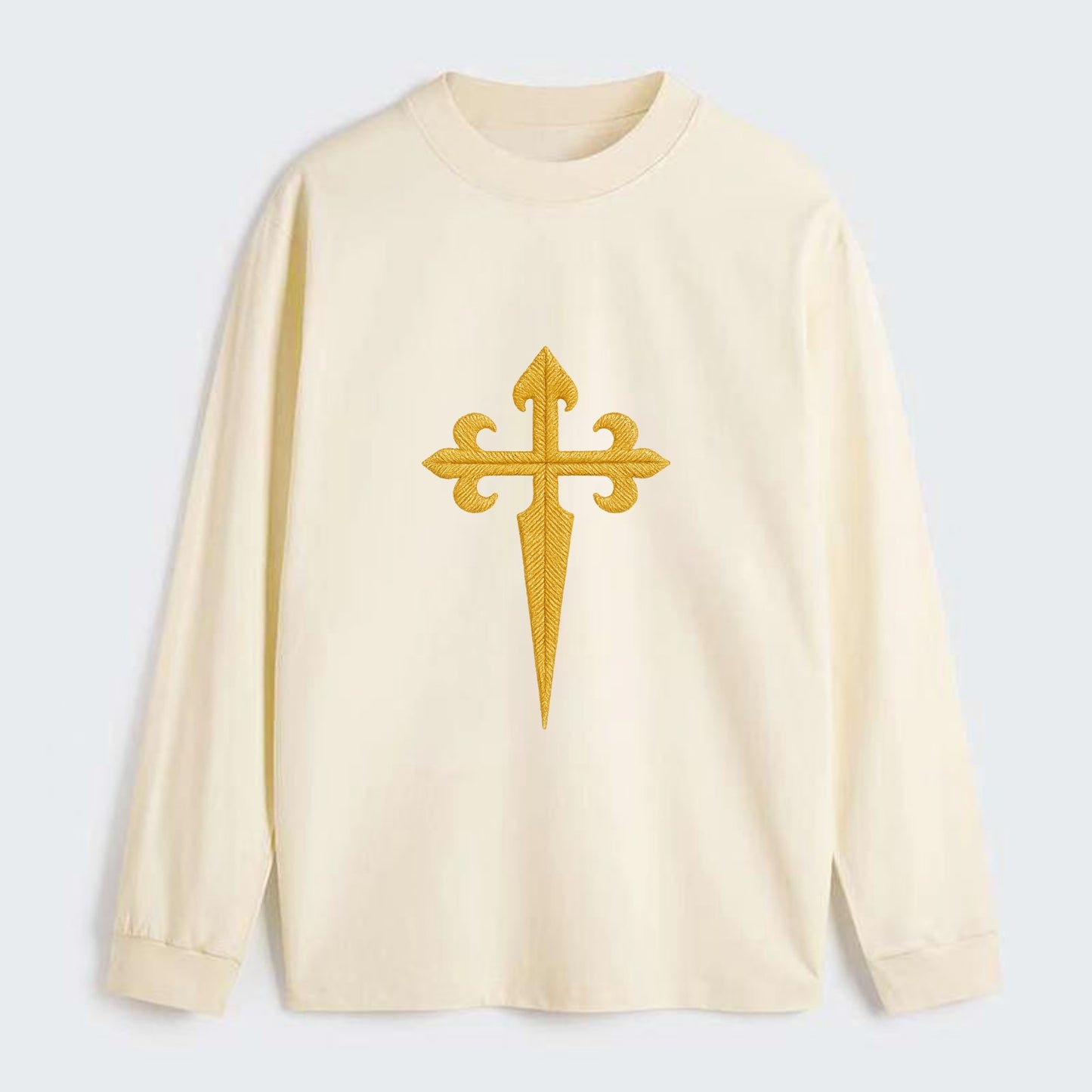 Order Of Santiago Cross - Classic Long Sleeve Shirt - Beige