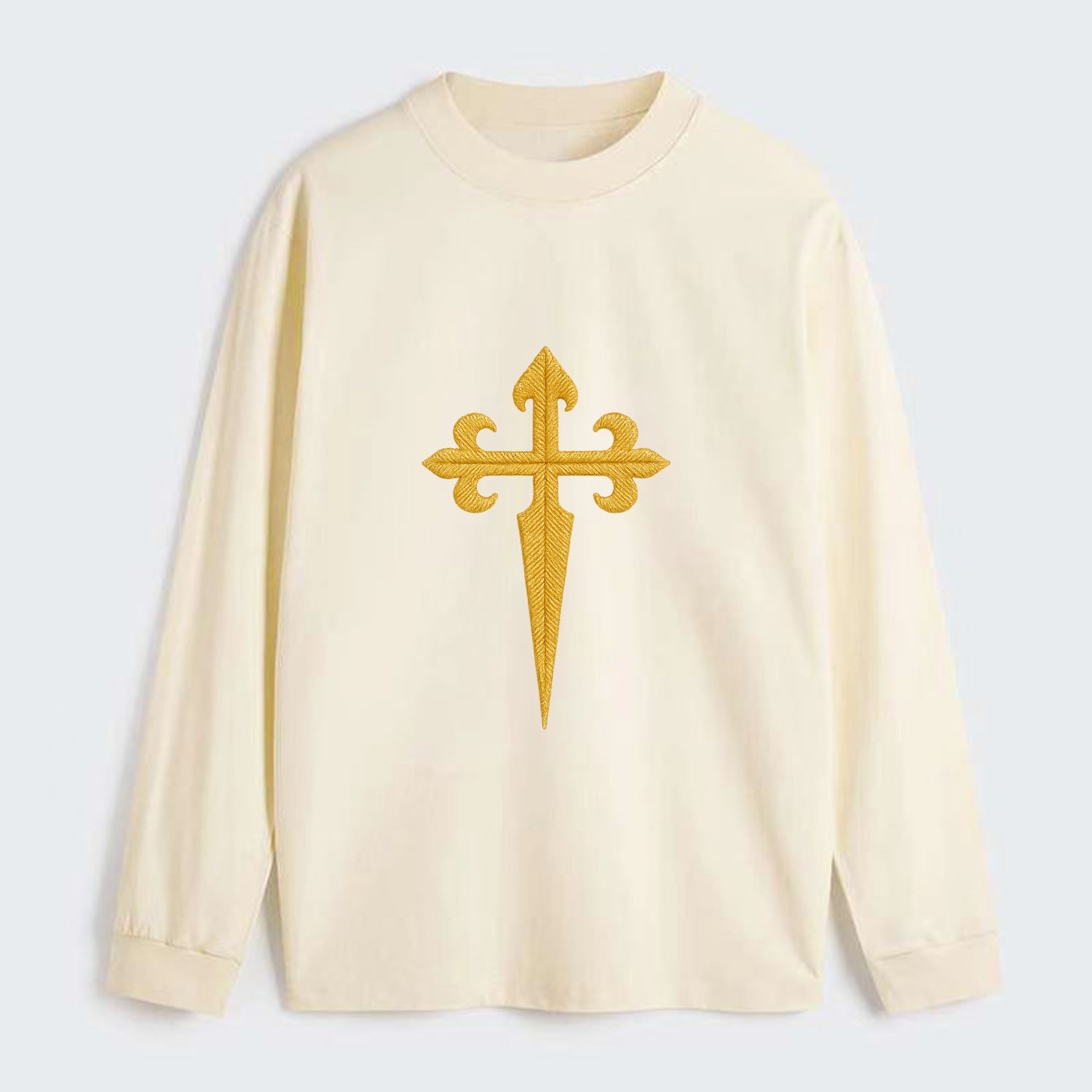 Order Of Santiago Cross - Classic Long Sleeve Shirt - Beige