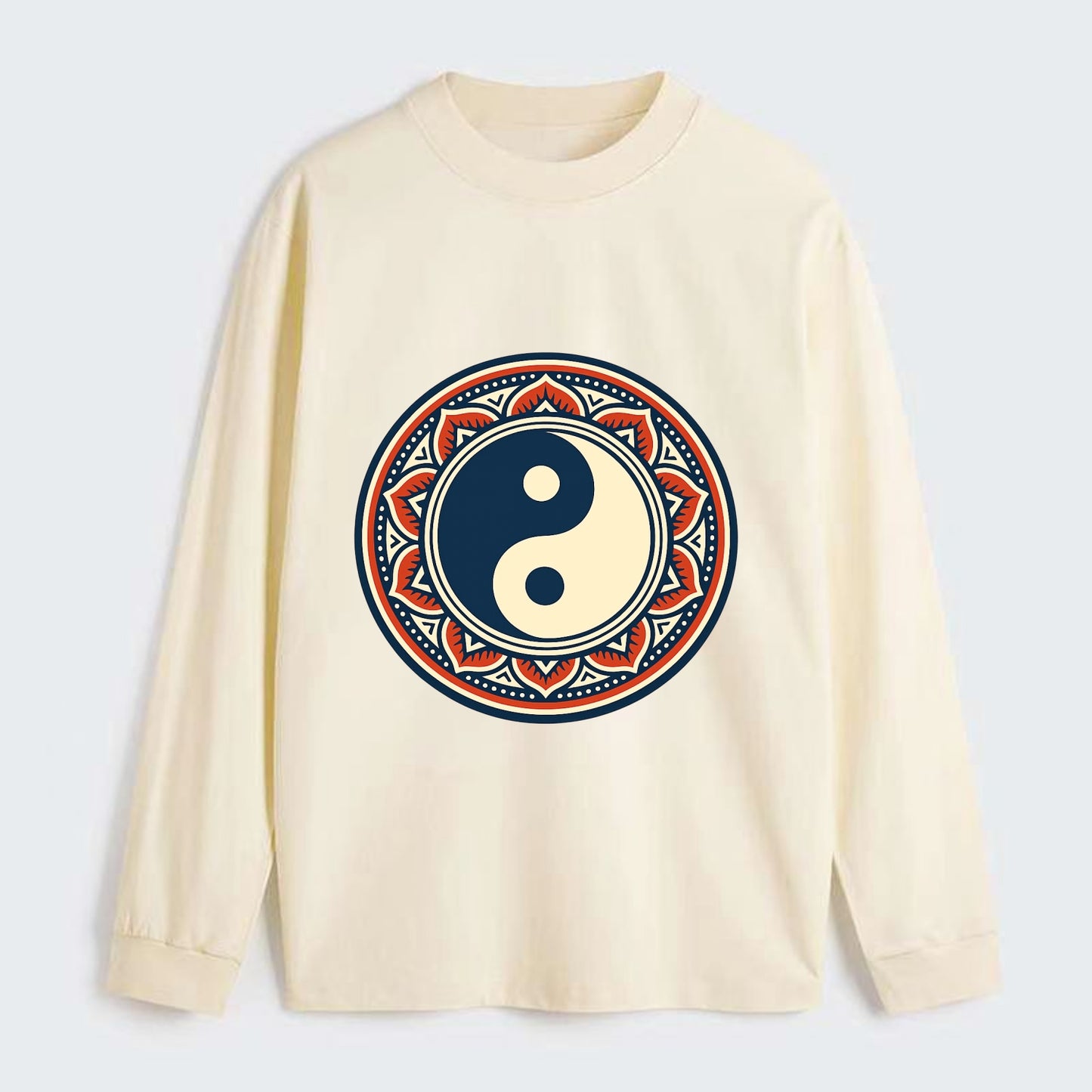 Harmony of Balance - Classic Long Sleeve Shirt - Beige