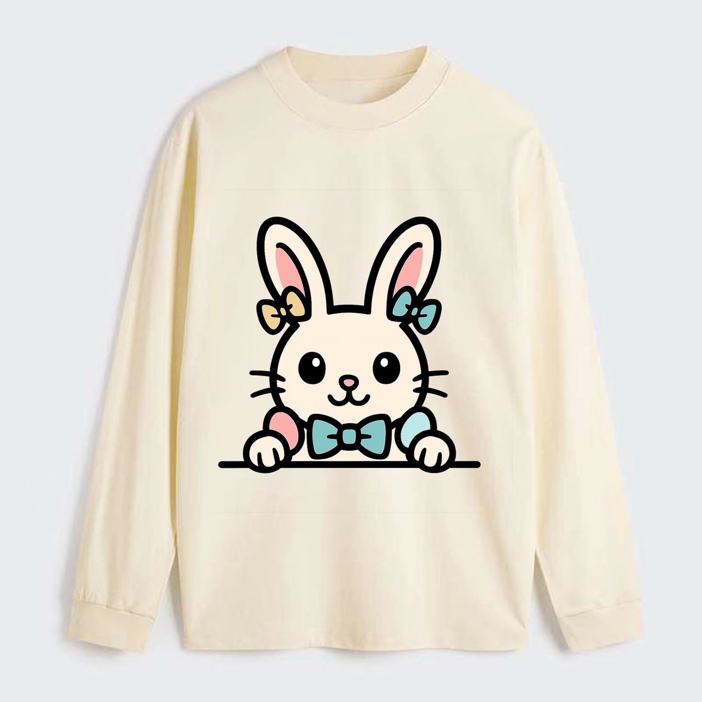 Easter Bunny  - Classic Long Sleeve Shirt - Beige
