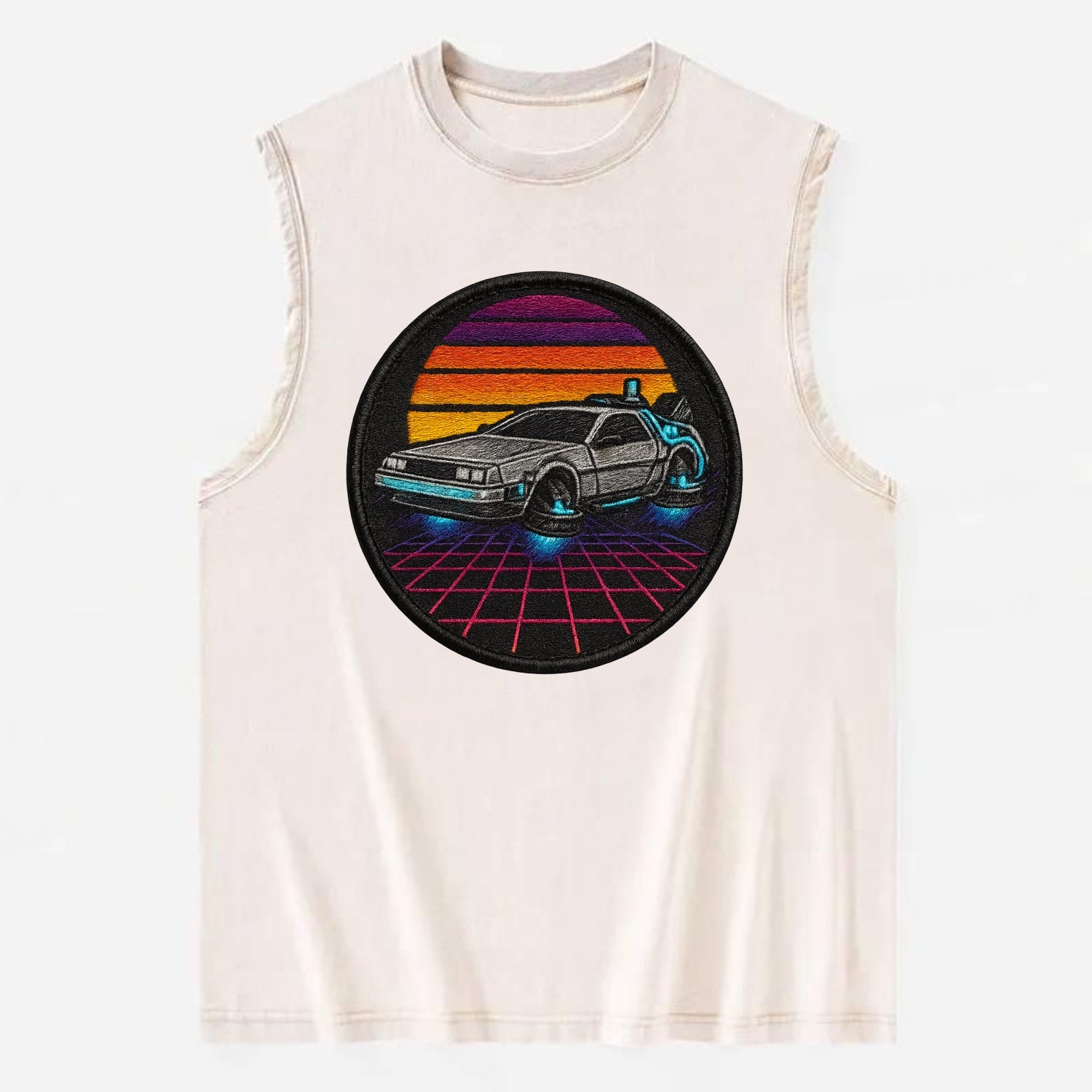 Retro Future - Vintage Washed Tank - Beige
