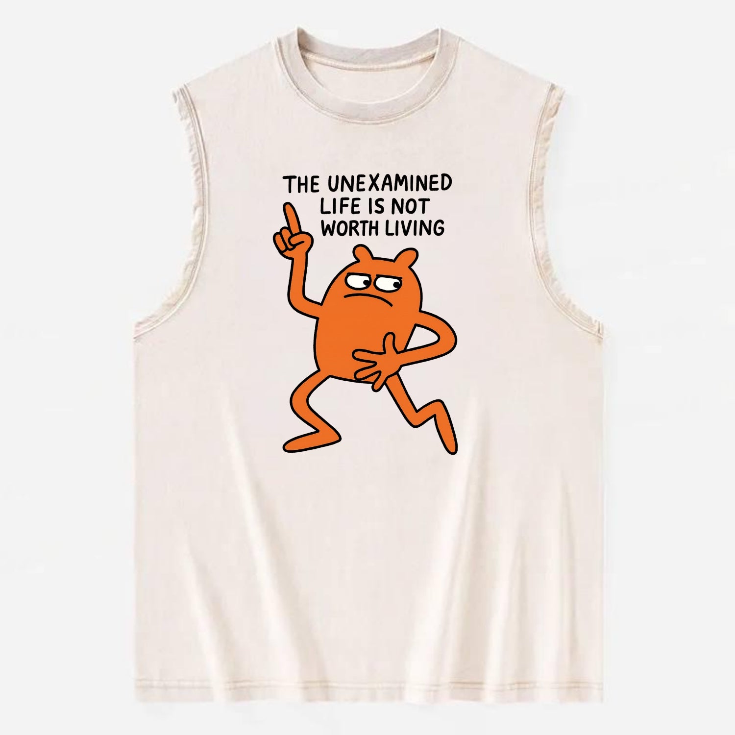 SIDE EYE PROFESSIONAL | Eyes looking sideways - Vintage Washed Tank - Beige