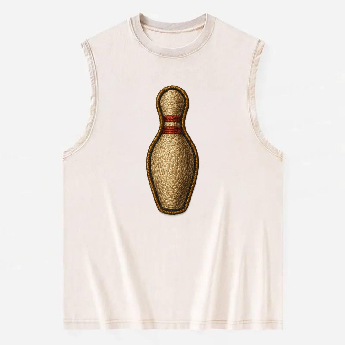 Bowling Pin  - Vintage Washed Tank - Beige