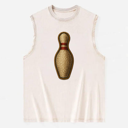 Bowling Pin  - Vintage Washed Tank - Beige
