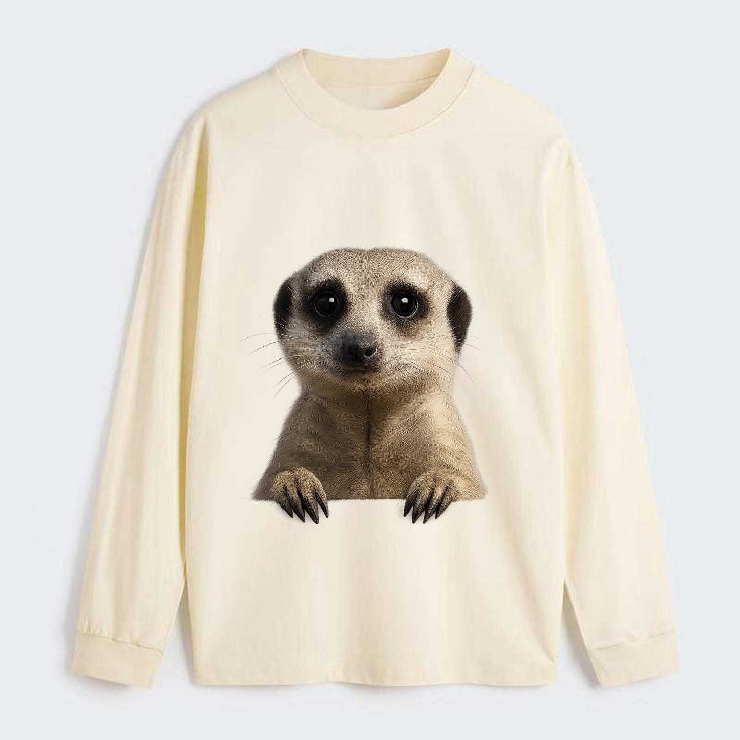 Meerkat  - Classic Long Sleeve Shirt - Beige