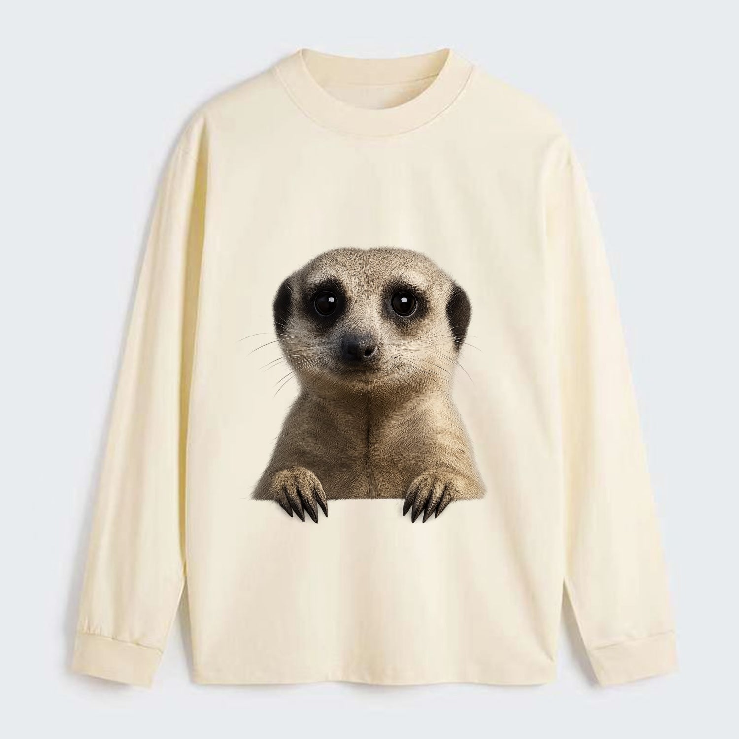 Meerkat  - Classic Long Sleeve Shirt - Beige