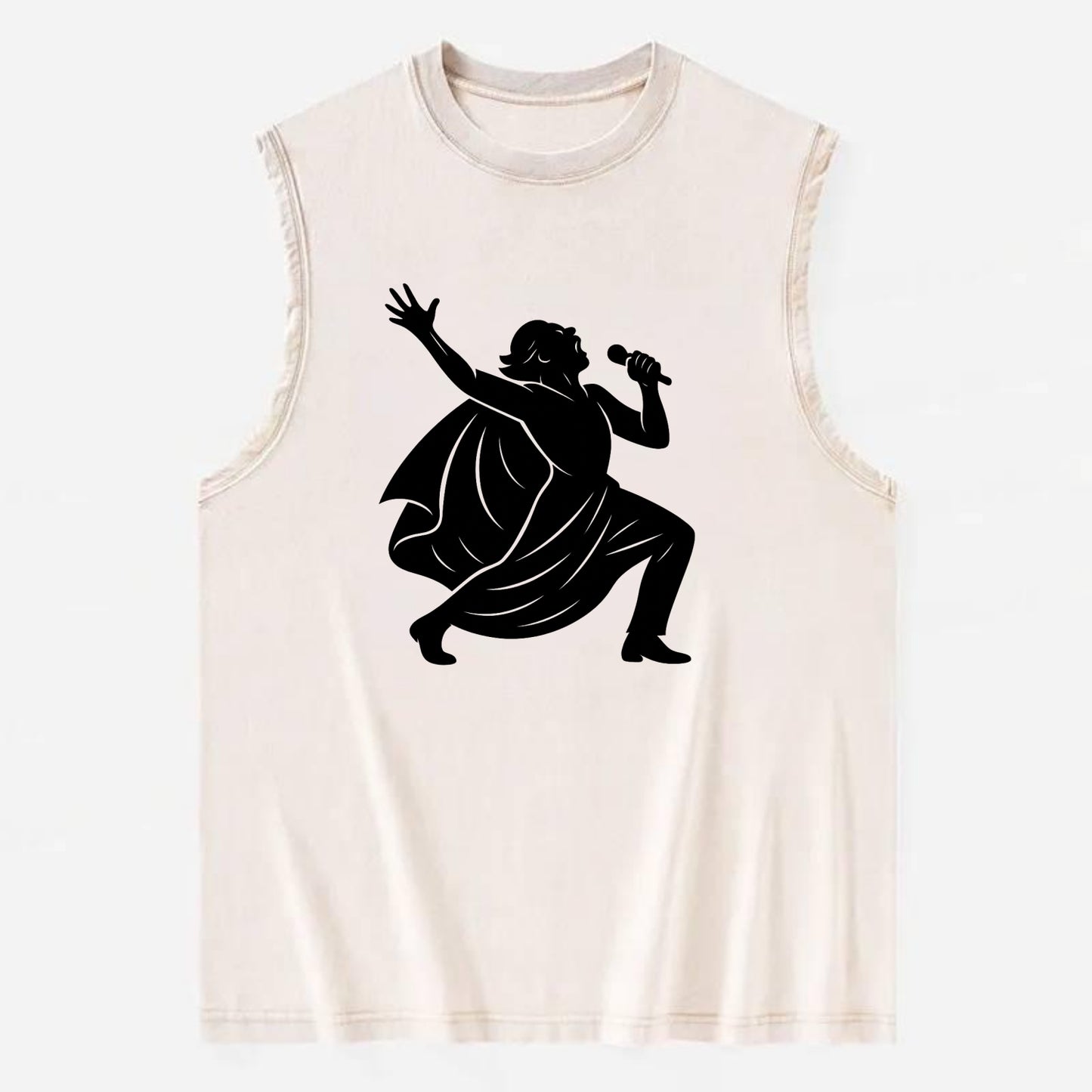 Opera singer powerful finale - Vintage Washed Tank - Beige