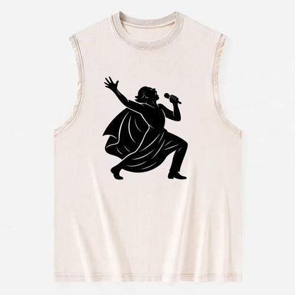 Opera singer powerful finale - Vintage Washed Tank - Beige