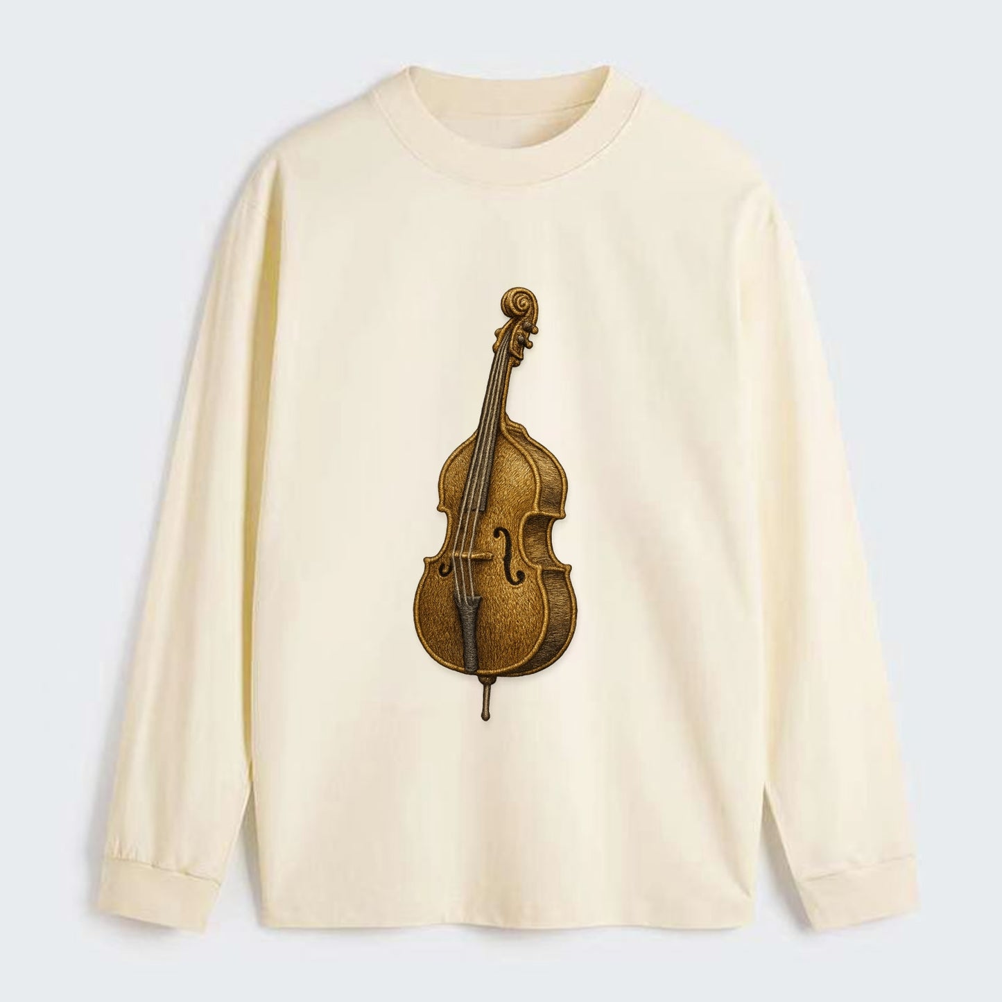 Acoustic Bass  - Classic Long Sleeve Shirt - Beige