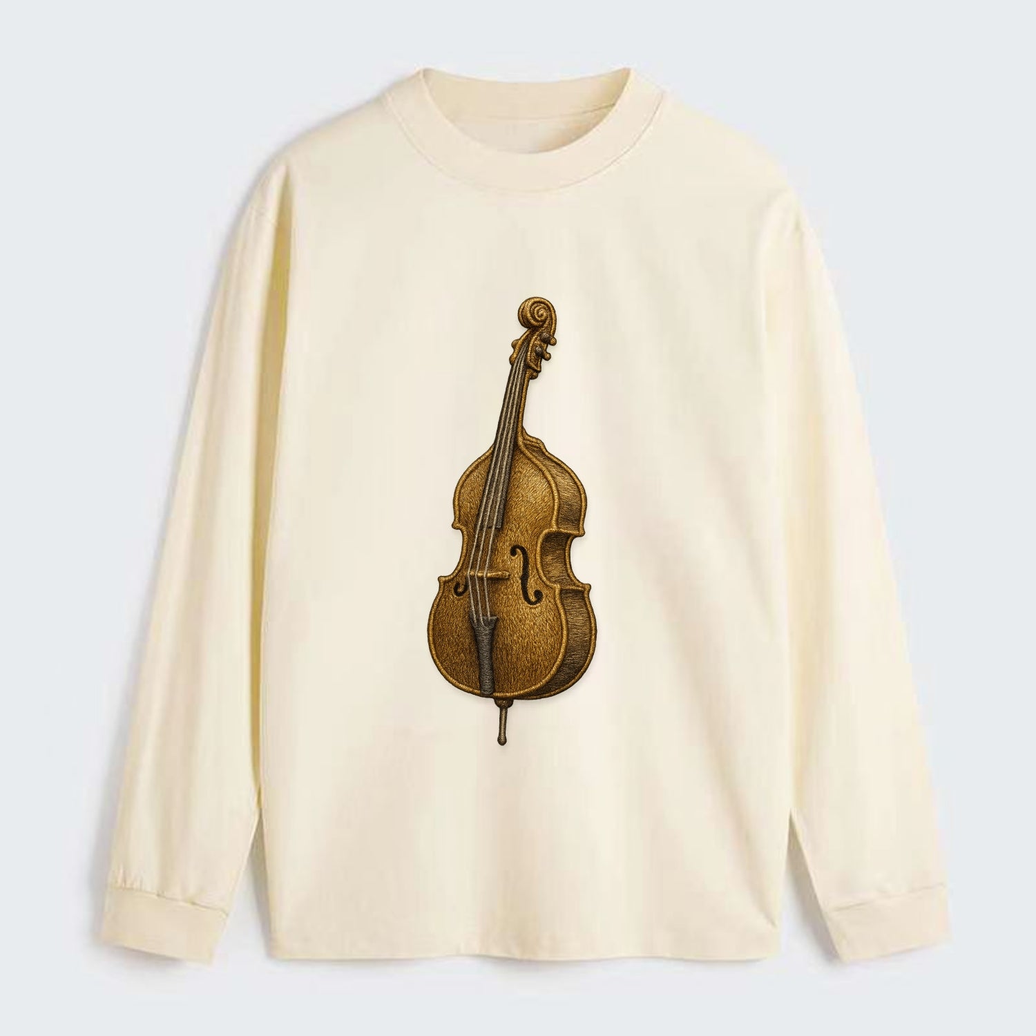 Acoustic Bass  - Classic Long Sleeve Shirt - Beige