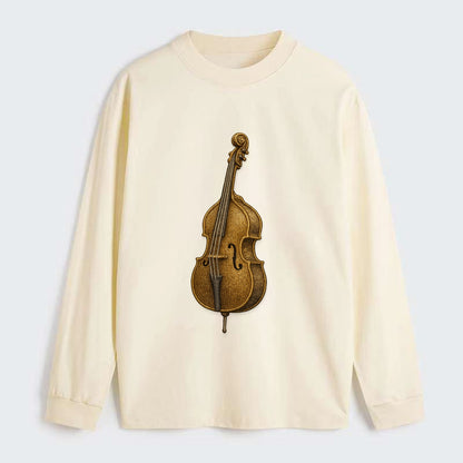 Acoustic Bass  - Classic Long Sleeve Shirt - Beige