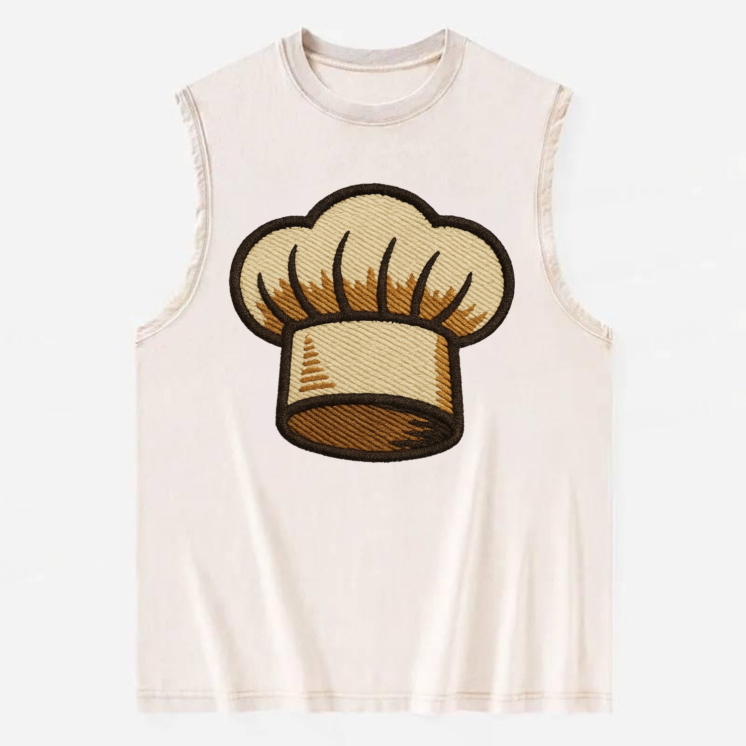 Chef Hat  - Vintage Washed Tank - Beige