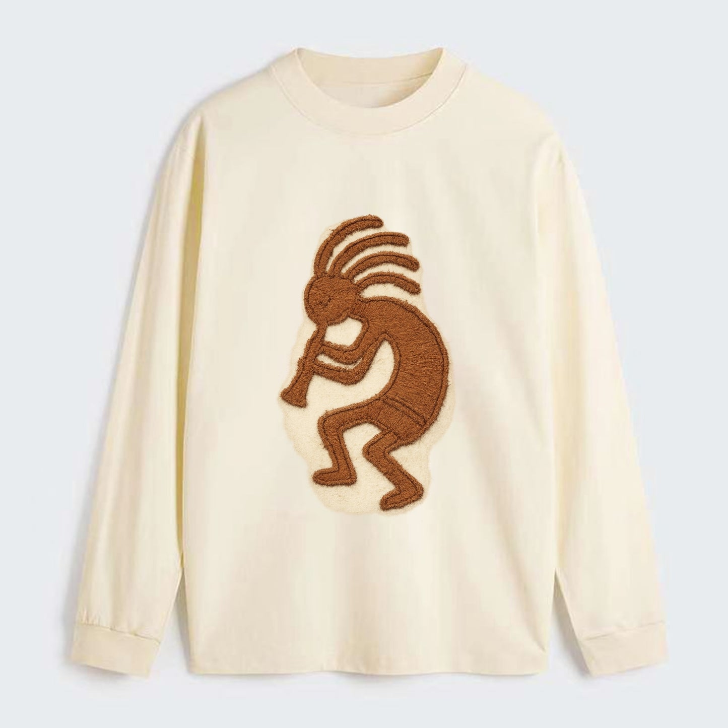 Kokopelli  - Classic Long Sleeve Shirt - Beige