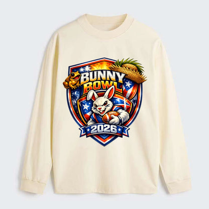 Bunny Bowl 2026 - Classic Long Sleeve Shirt - Beige