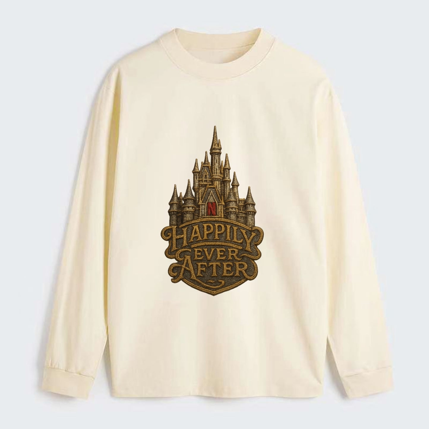 Happily Ever After  - Classic Long Sleeve Shirt - Beige