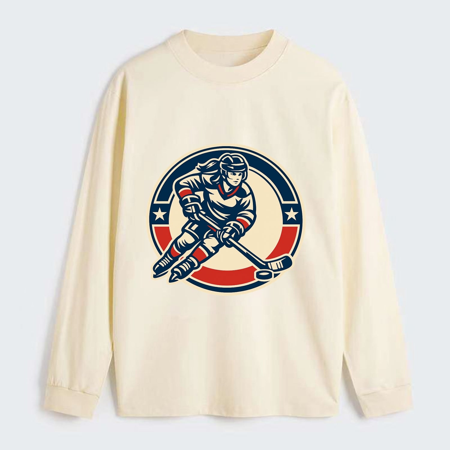Fearless Ice Warrior - Classic Long Sleeve Shirt - Beige