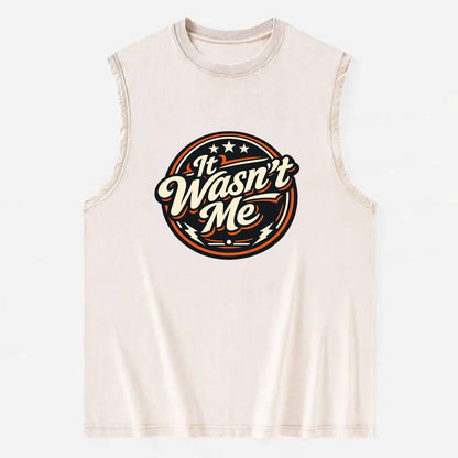 Unapologetic Rebel Emblem - Vintage Washed Tank - Beige