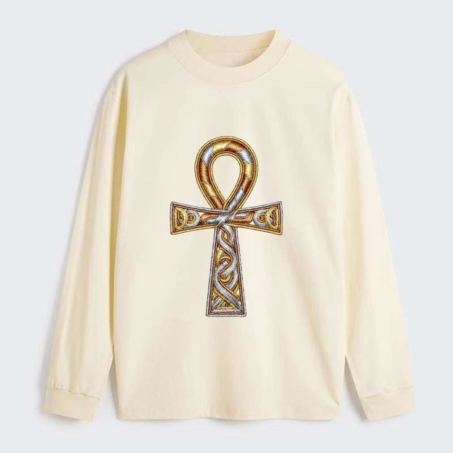 Ankh of Life - Classic Long Sleeve Shirt - Beige