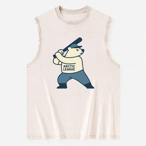 Polar Bear Baseball MVP - Vintage Washed Tank