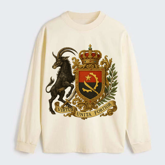 Angola Giant Sable Emblem - Classic Long Sleeve Shirt - Beige