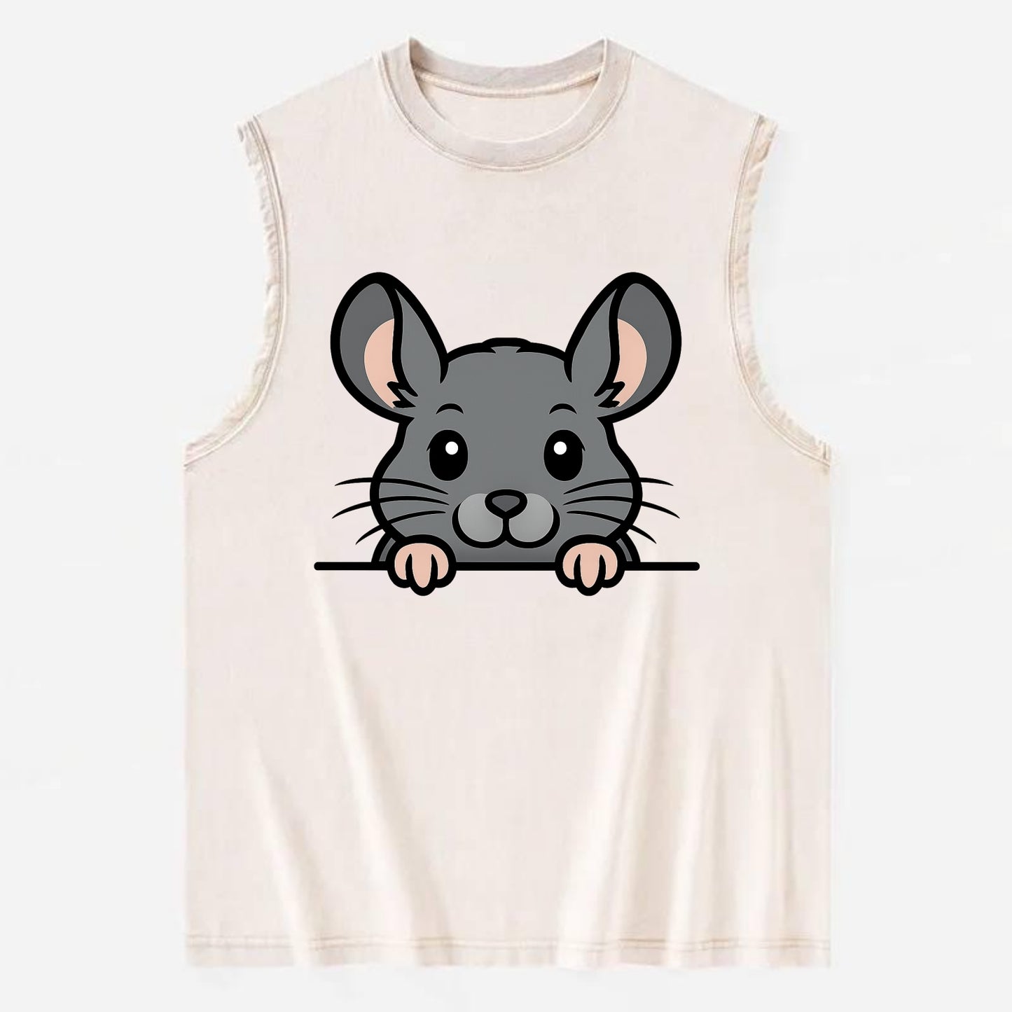Chinchilla  - Vintage Washed Tank - Beige
