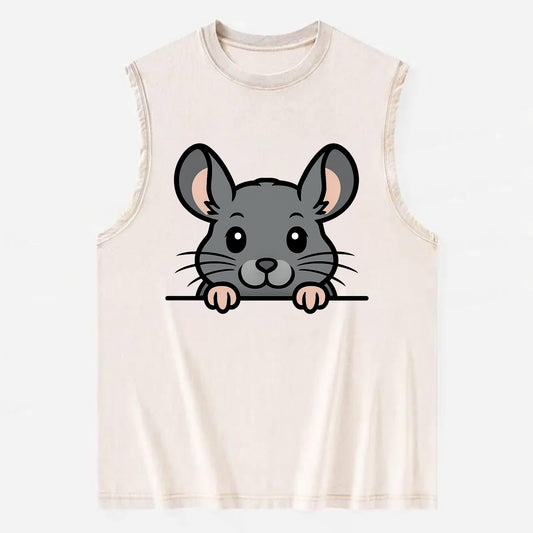 Chinchilla  - Vintage Washed Tank - Beige