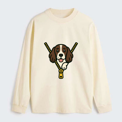 English Springer Spaniel - Classic Long Sleeve Shirt - Beige
