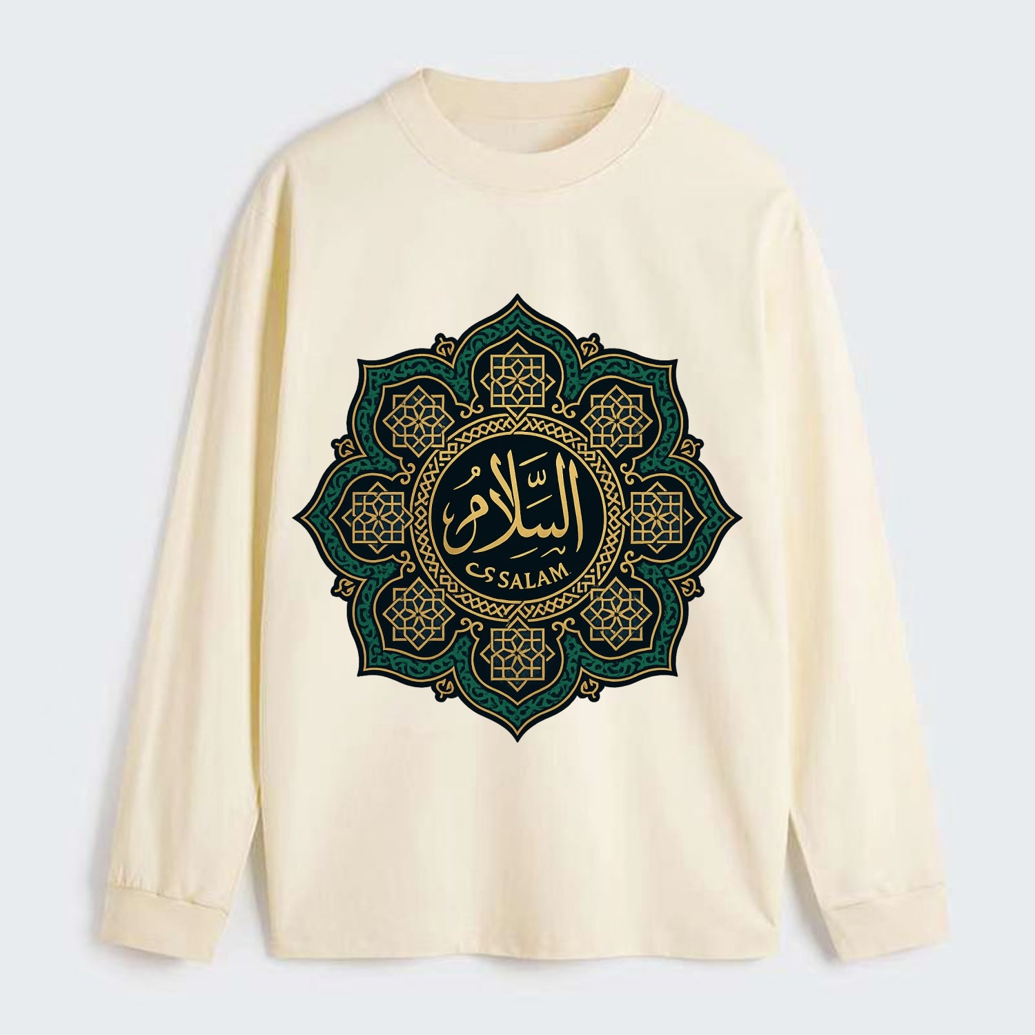 As-Salam Mandala - Classic Long Sleeve Shirt - Beige