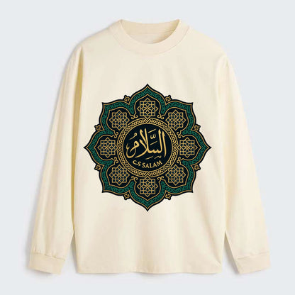 As-Salam Mandala - Classic Long Sleeve Shirt - Beige