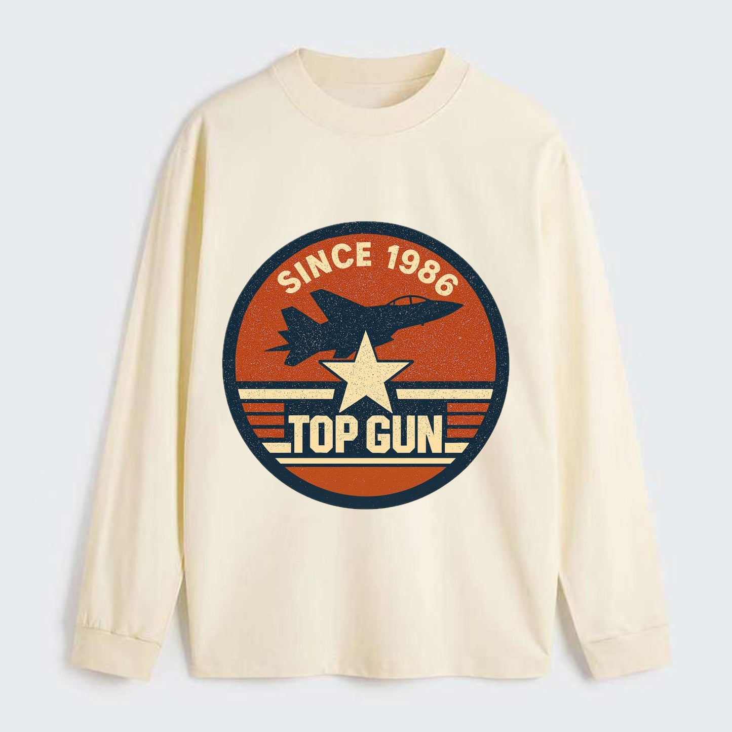 Top Gun Since 1986 - Classic Long Sleeve Shirt - Beige